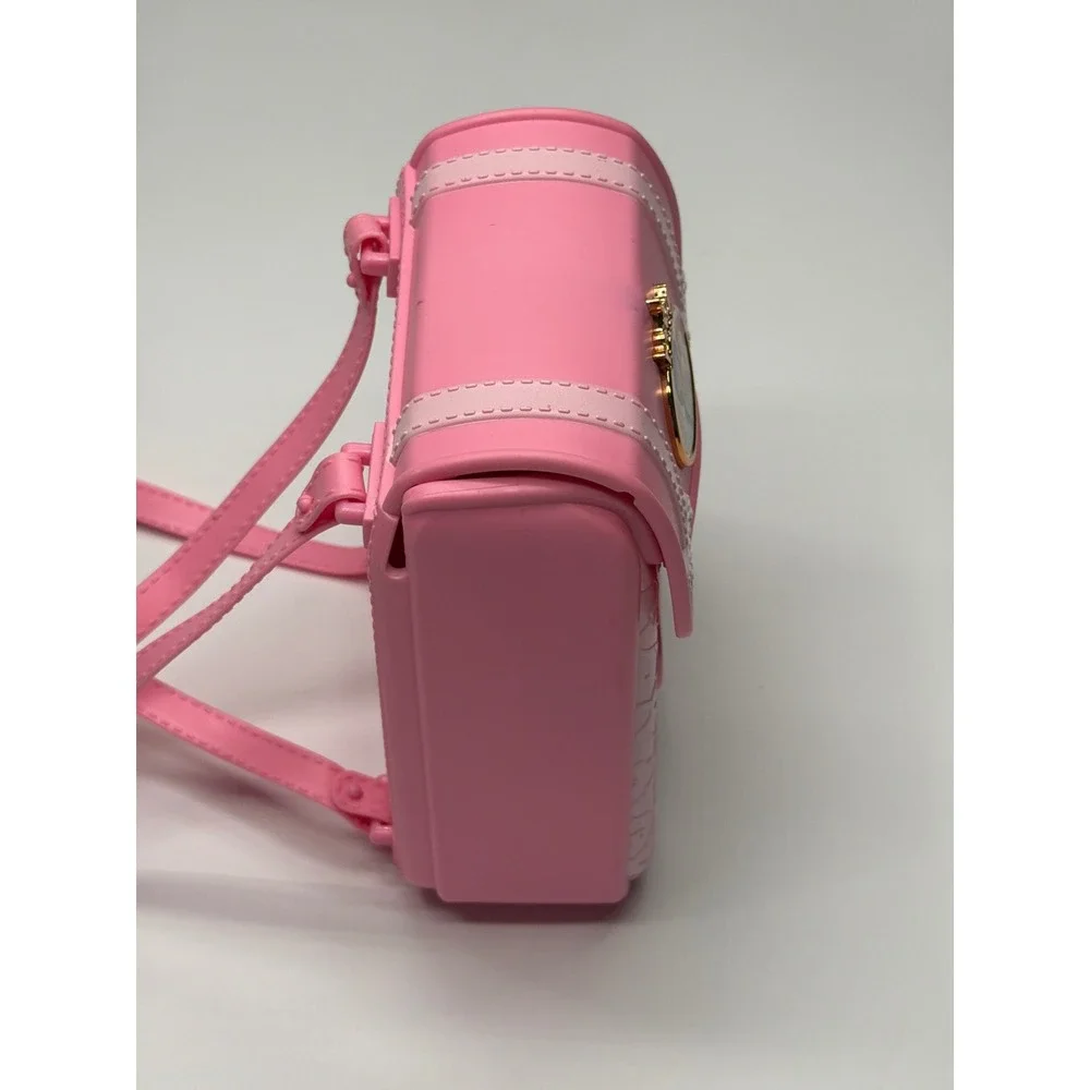 Disney Princess Pink Backpack Purse‎ with Crown Charm for Kids